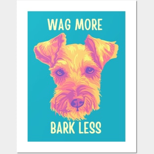 Wag More Bark Less Posters and Art